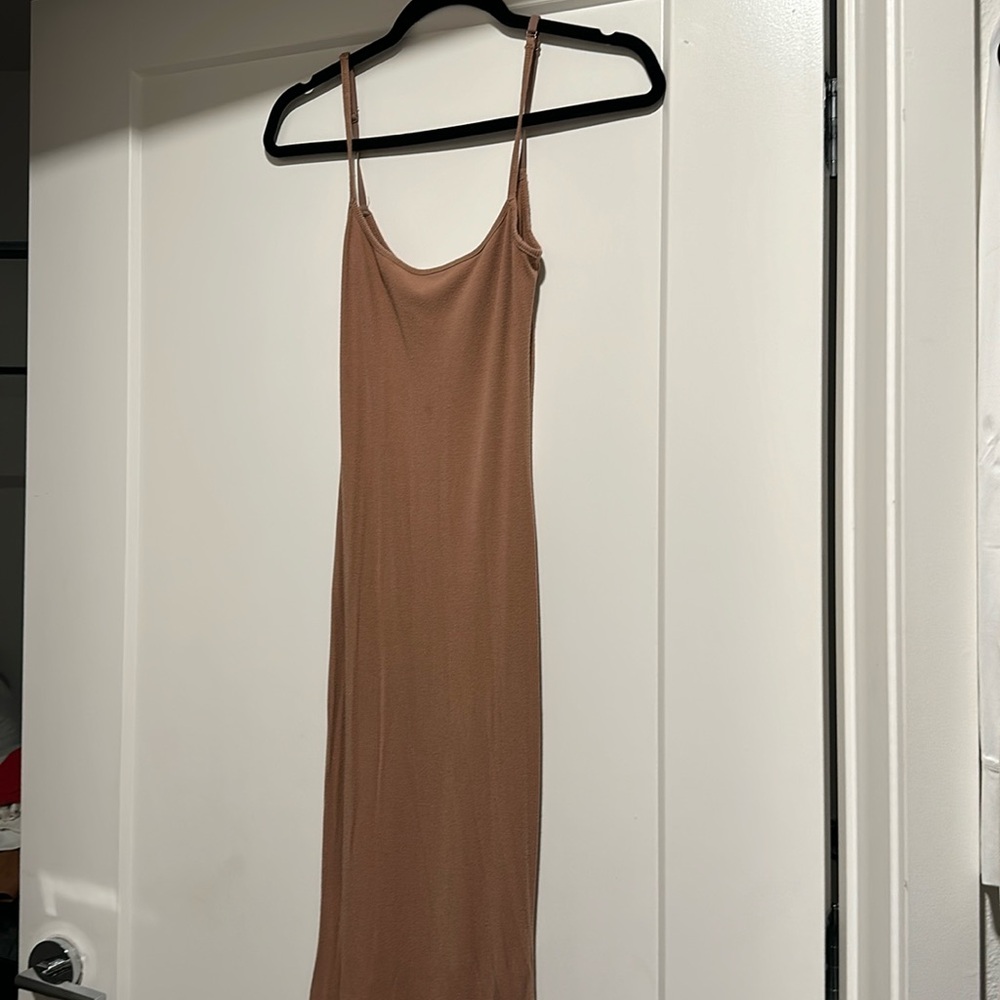 Skims ribbed maxi dress